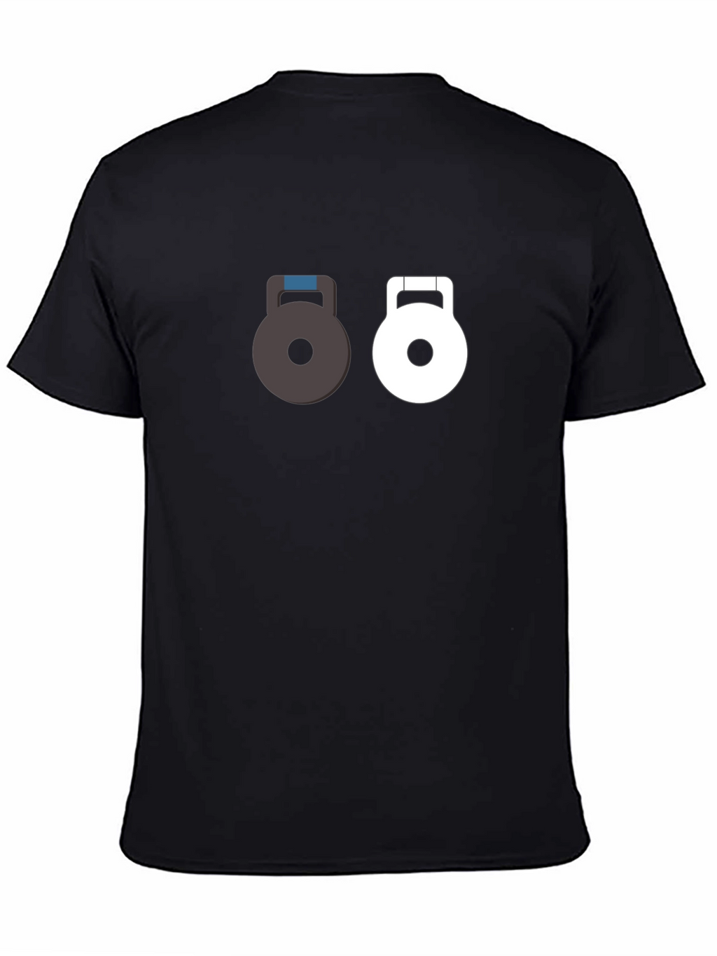 Dual Kettlebell Graphic Tee - Black Gym Shirt