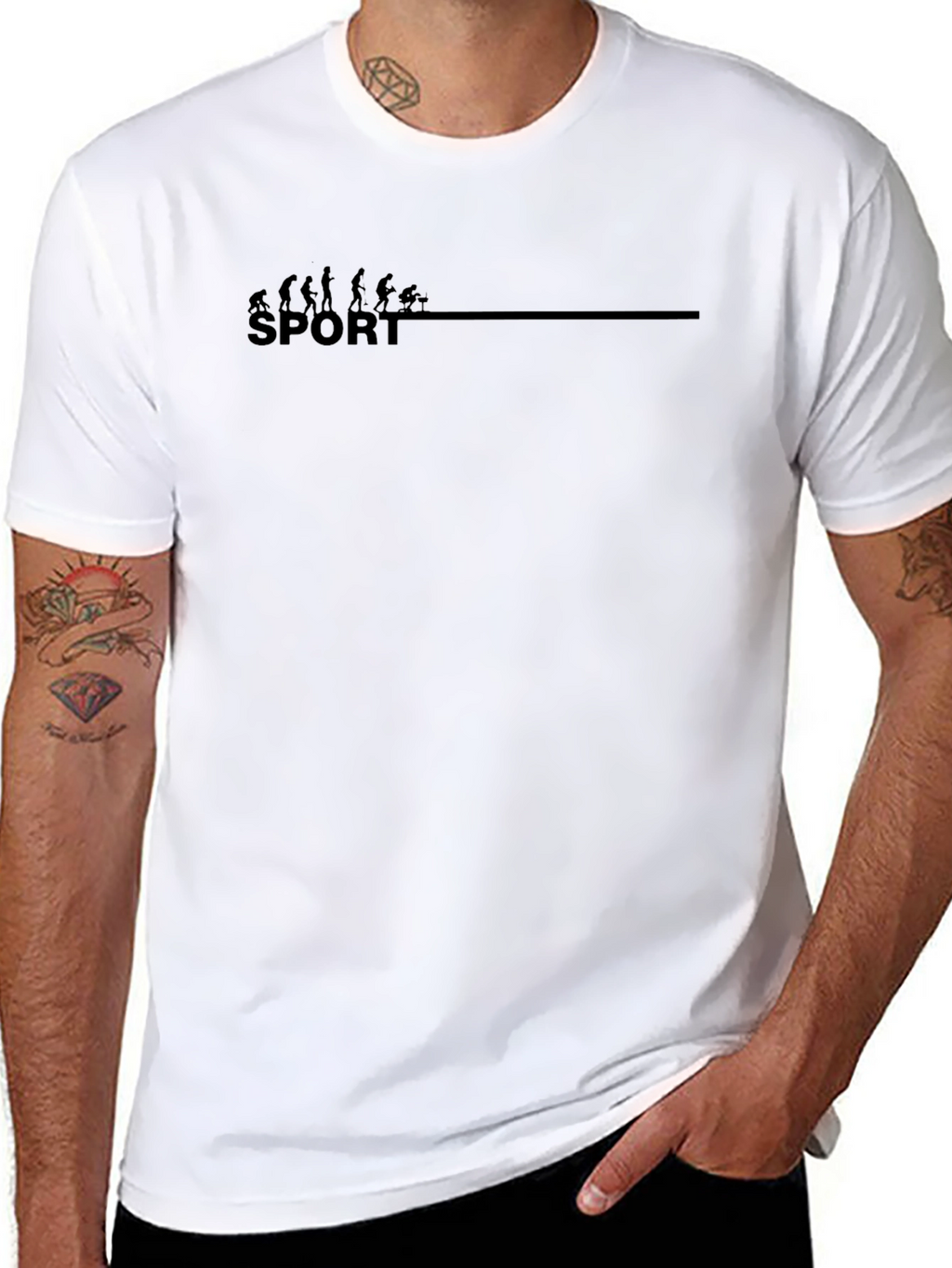 Evolution of Sport Black T-Shirt