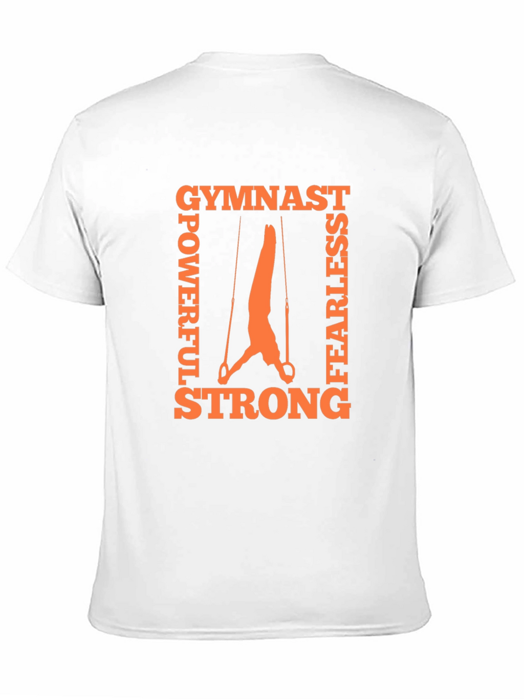 Gymnast Rings Graphic Tee - Powerful Fearless Strong