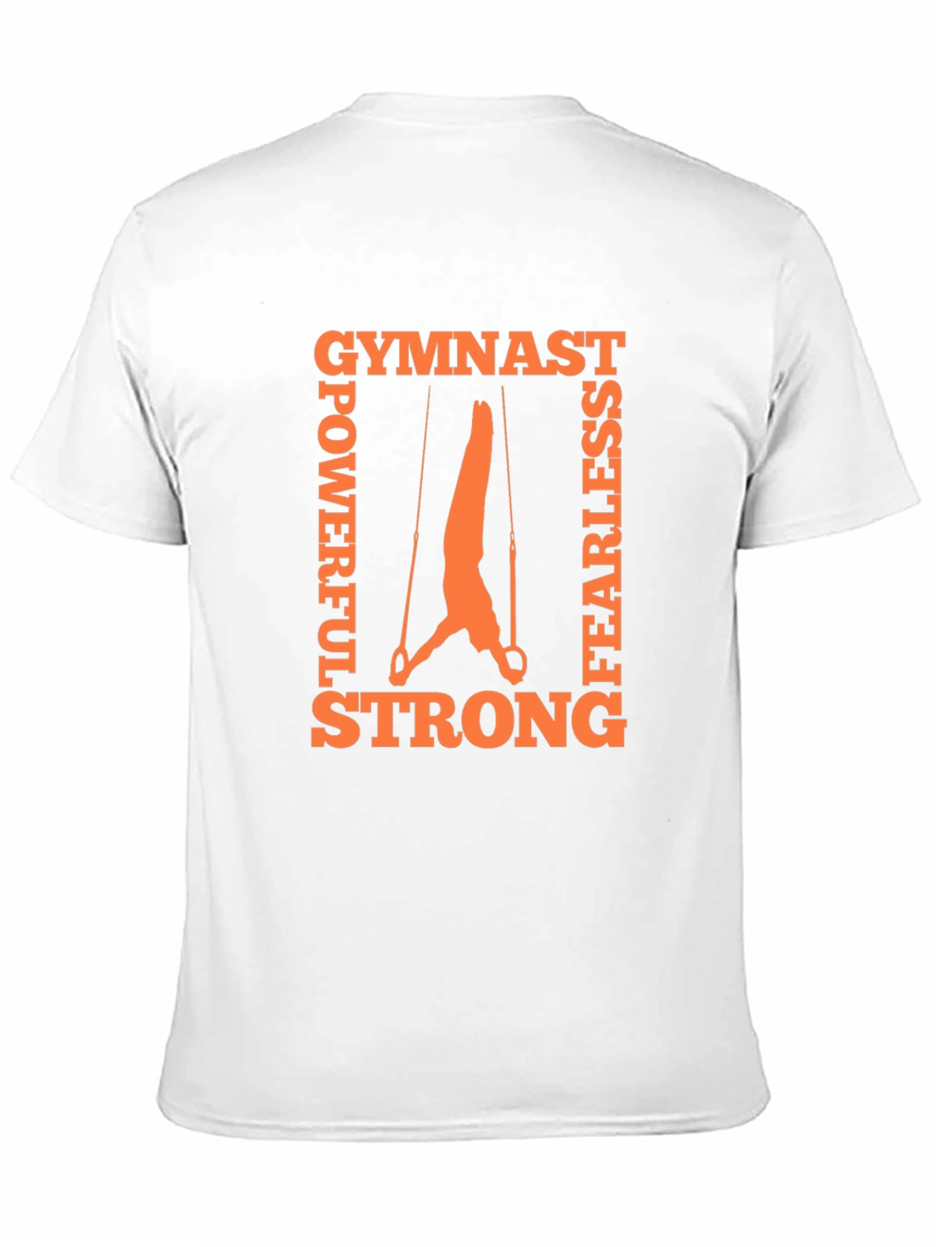 Gymnast Rings Graphic Tee - Powerful Fearless Strong