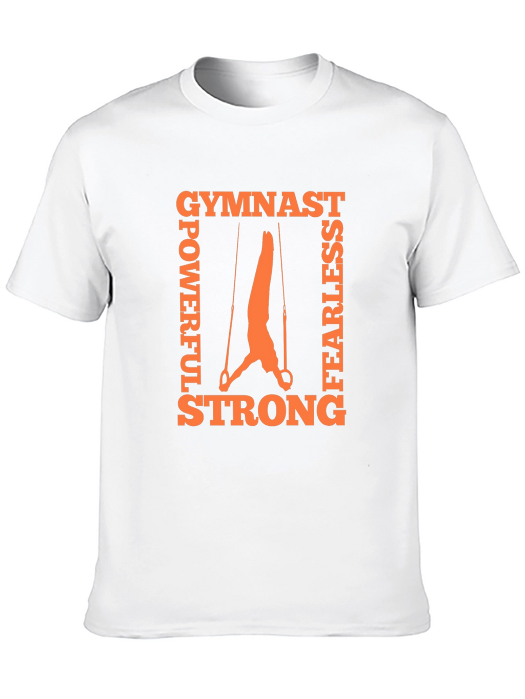 Gymnast Rings Graphic Tee - Powerful Fearless Strong