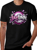 Jaylinn Cartoon Graphic Black T-Shirt