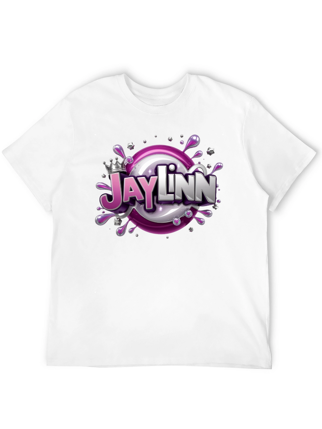 Jaylinn Cartoon Graphic Black T-Shirt