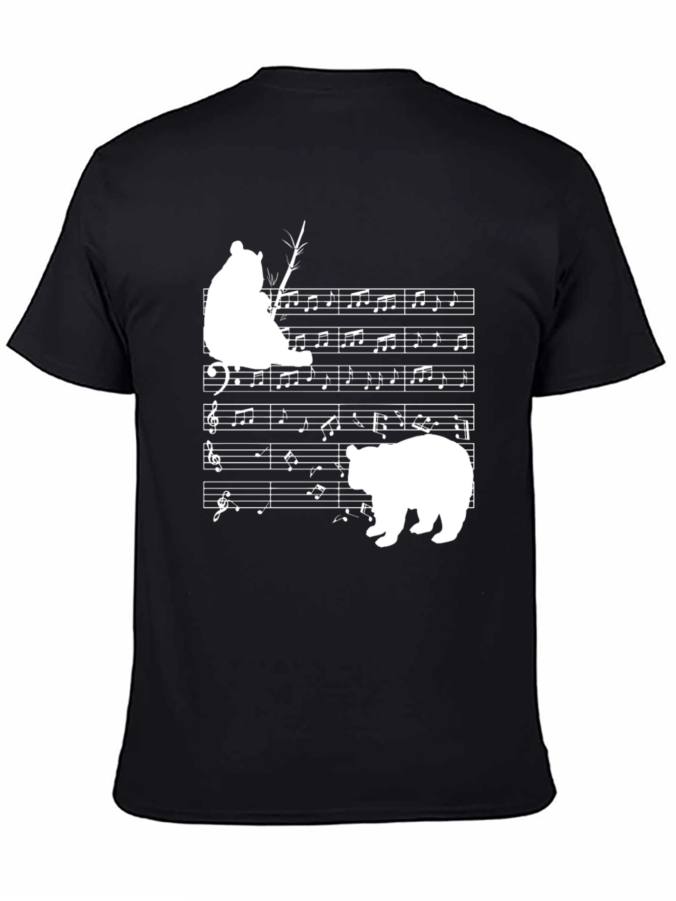 Musical Bear Black T-Shirt