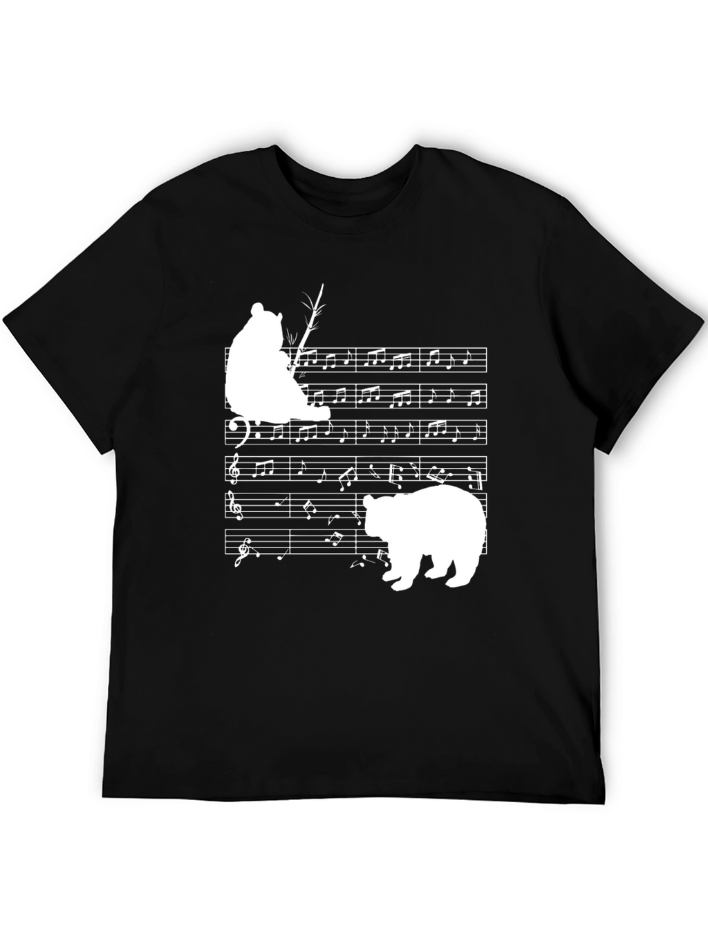 Musical Bear Black T-Shirt