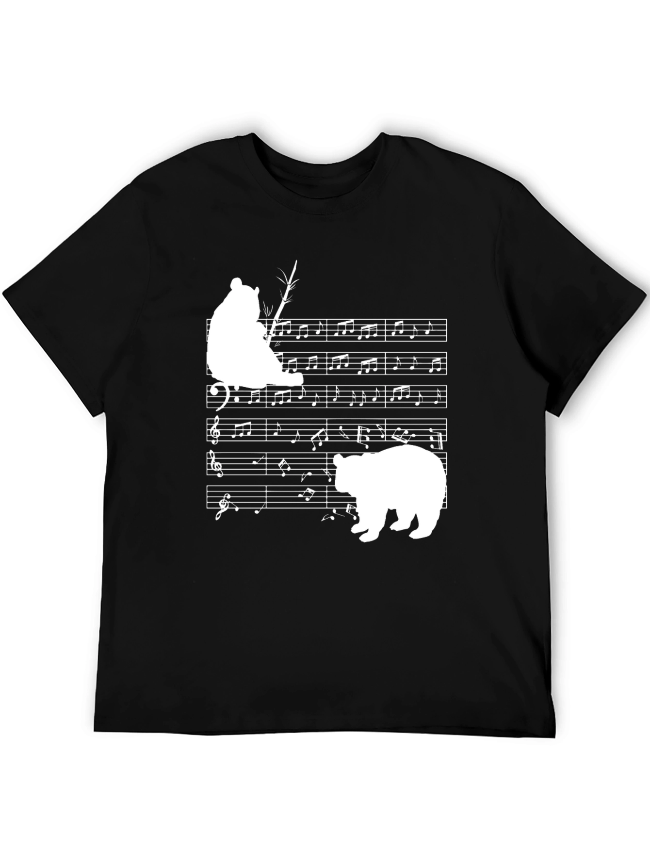 Musical Bear Black T-Shirt