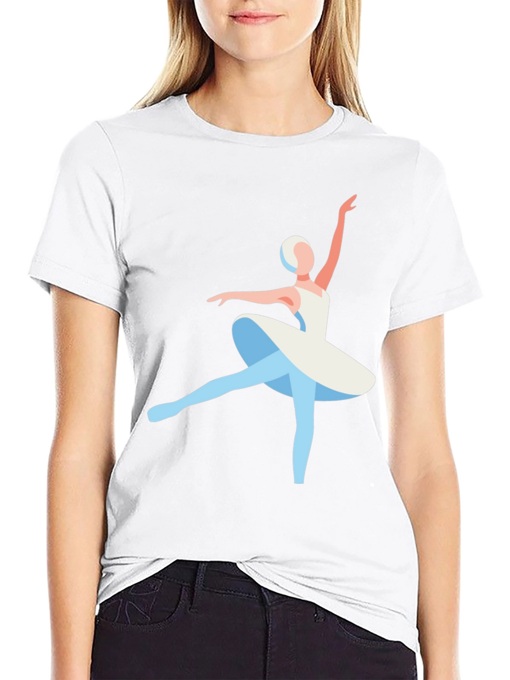 Ballerina Graphic Tee - Stylish Ballet Lover T-Shirt