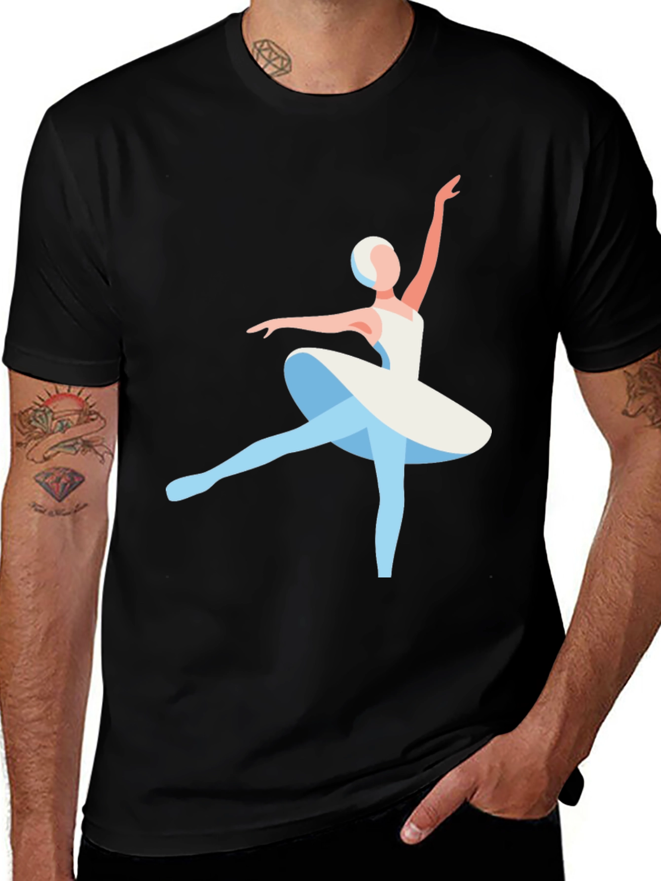 Ballerina Graphic Tee - Stylish Ballet Lover T-Shirt
