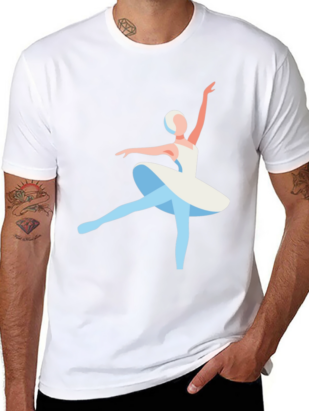 Ballerina Graphic Tee - Stylish Ballet Lover T-Shirt