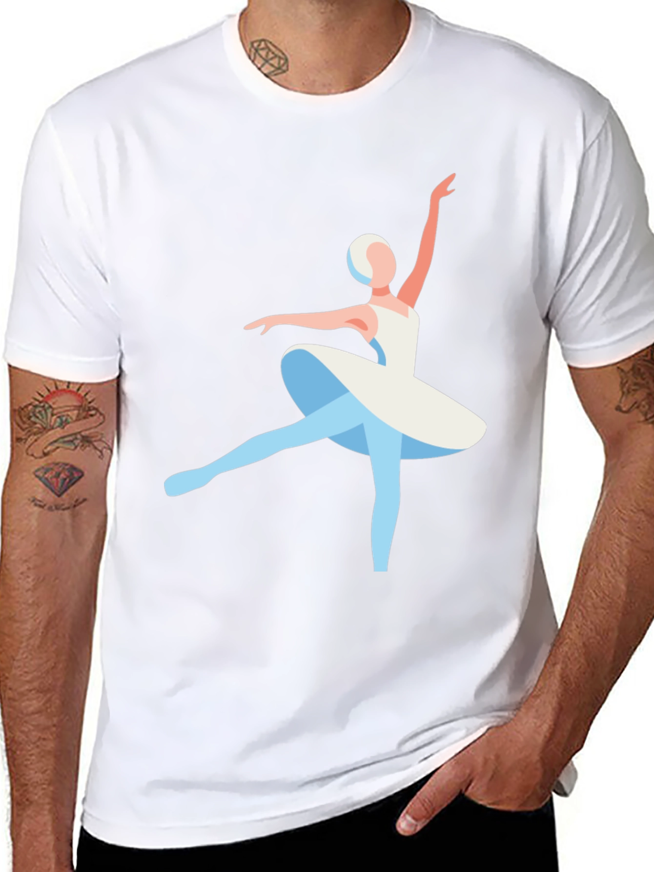 Ballerina Graphic Tee - Stylish Ballet Lover T-Shirt