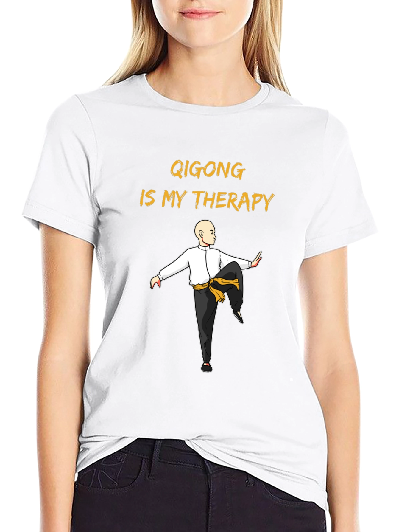 Qigong Therapy T-Shirt - Martial Arts Design