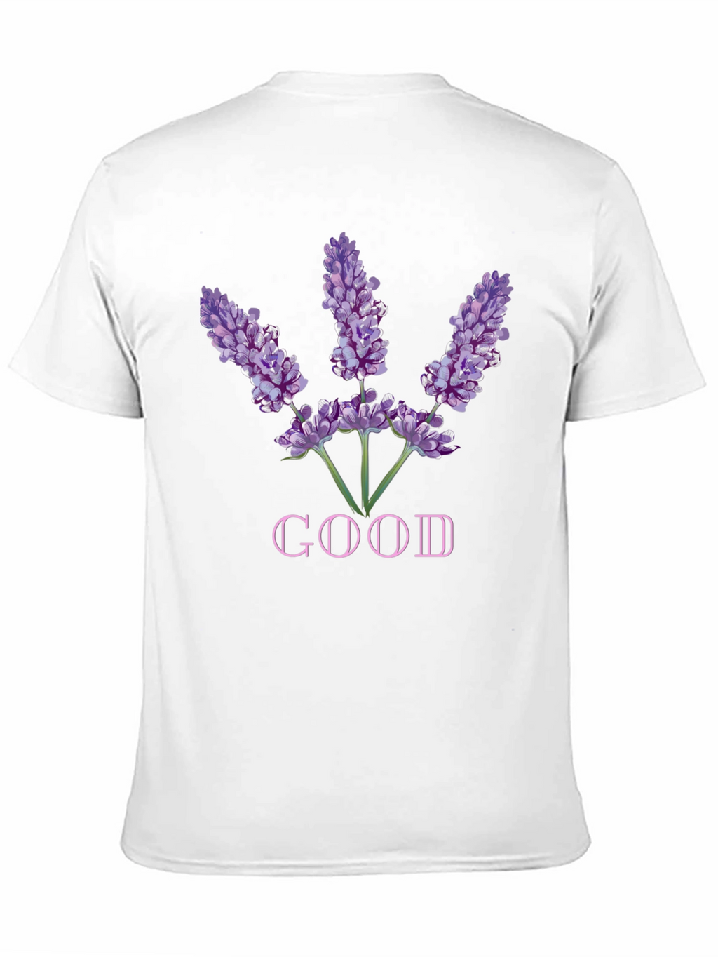 Lavender Good Graphic Tee - Soft Black Cotton