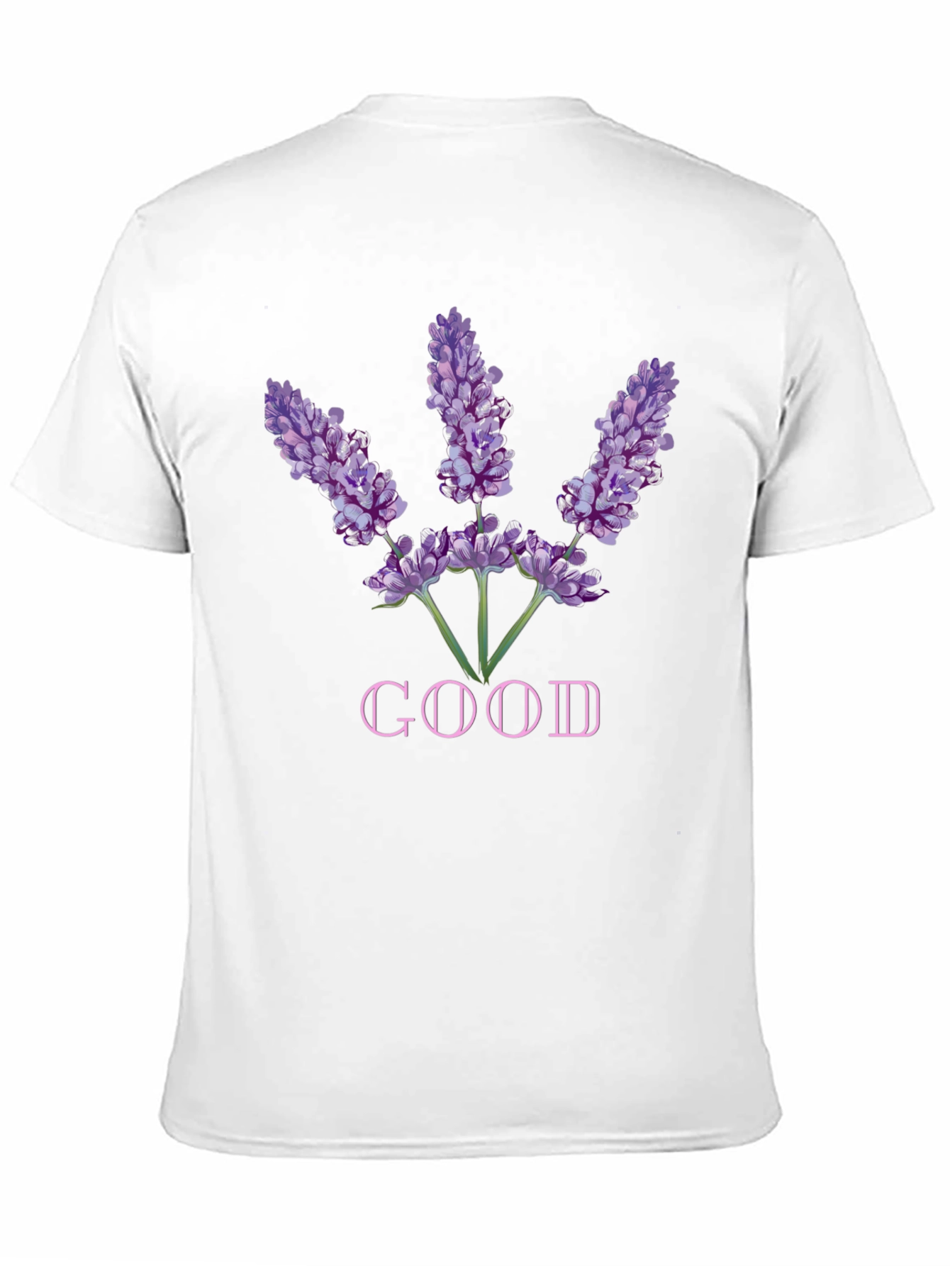 Lavender Good Graphic Tee - Soft Black Cotton