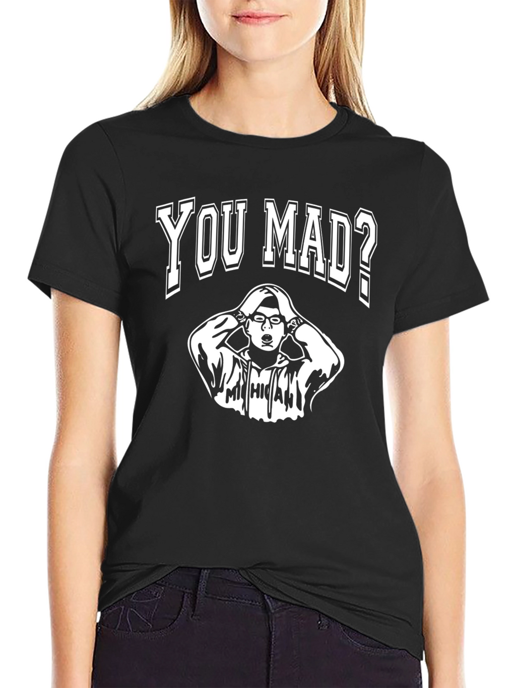 You Mad? Graphic T-Shirt - Black Cotton Tee