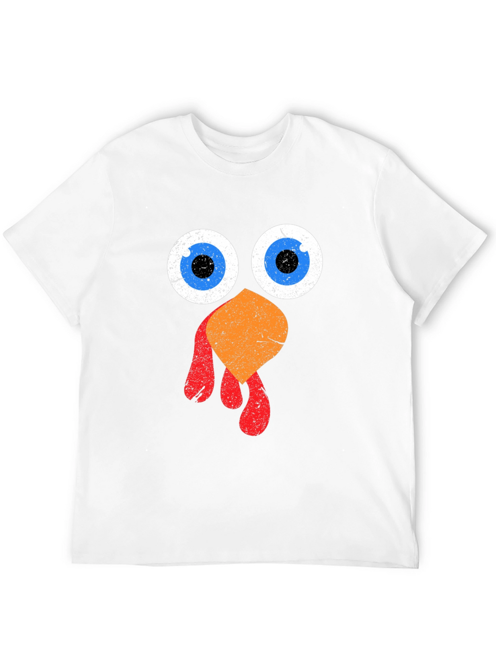 Funny Thanksgiving Turkey Face Graphic Tee