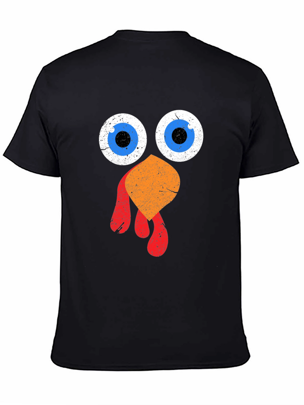 Funny Thanksgiving Turkey Face Graphic Tee