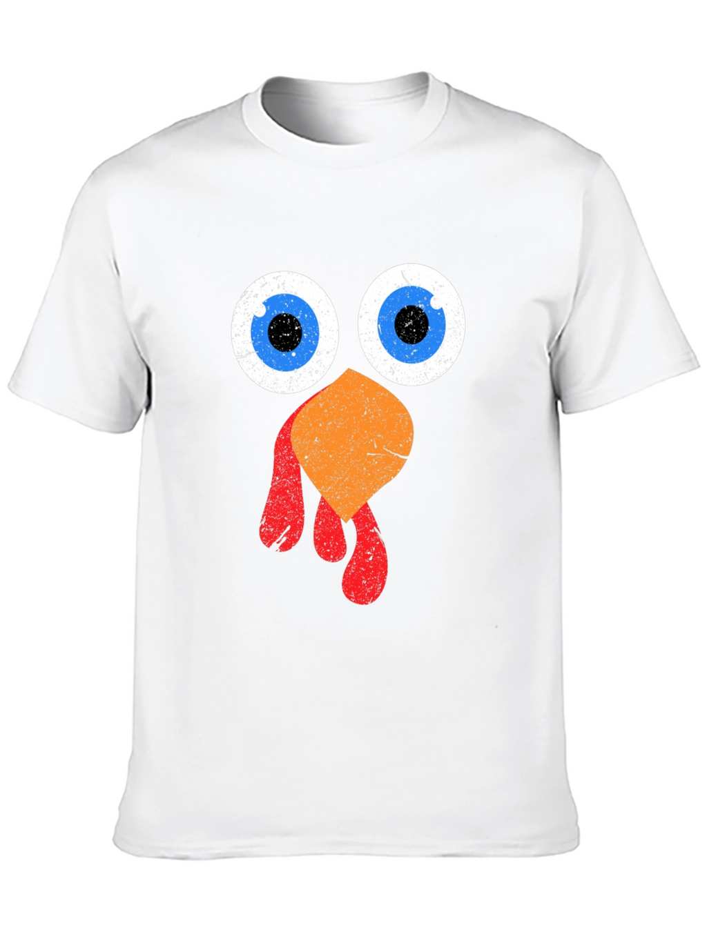 Funny Thanksgiving Turkey Face Graphic Tee