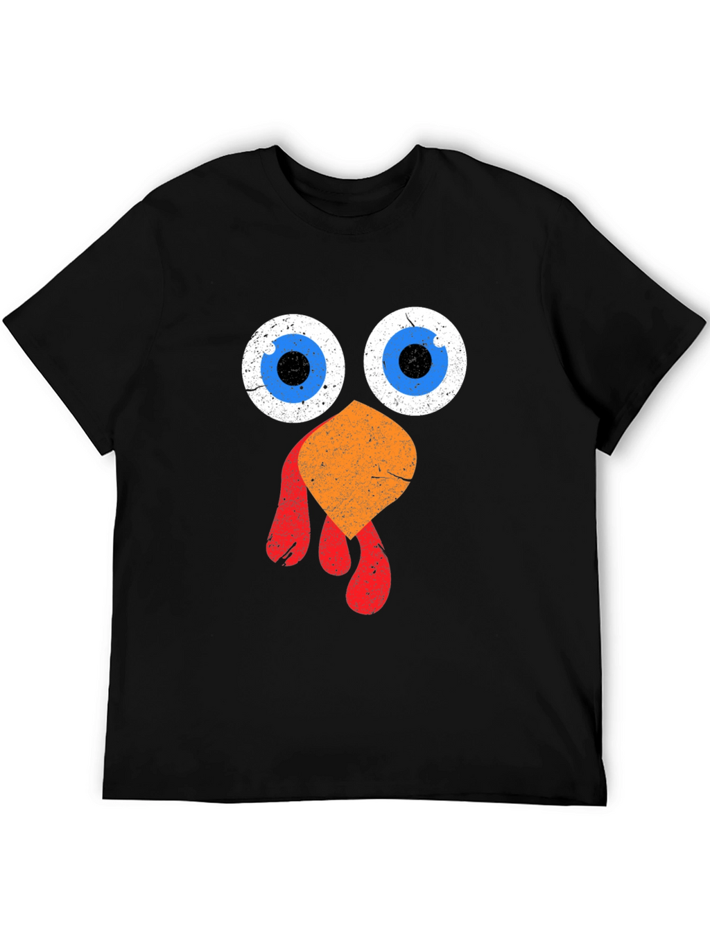 Funny Thanksgiving Turkey Face Graphic Tee