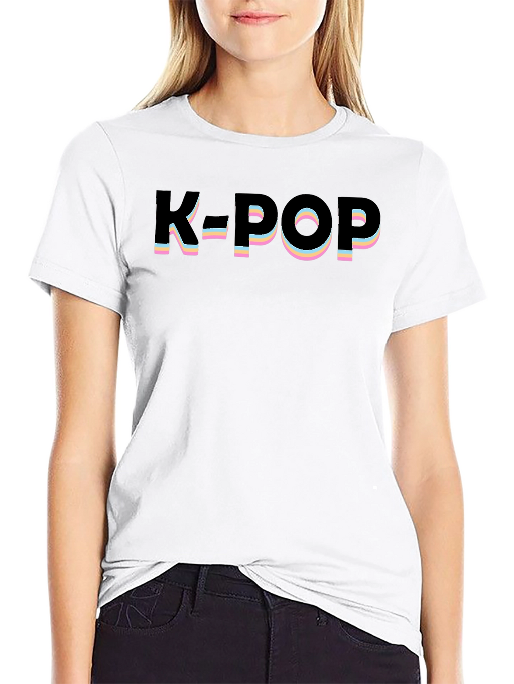 K-Pop Shirt - Black Cotton Tee