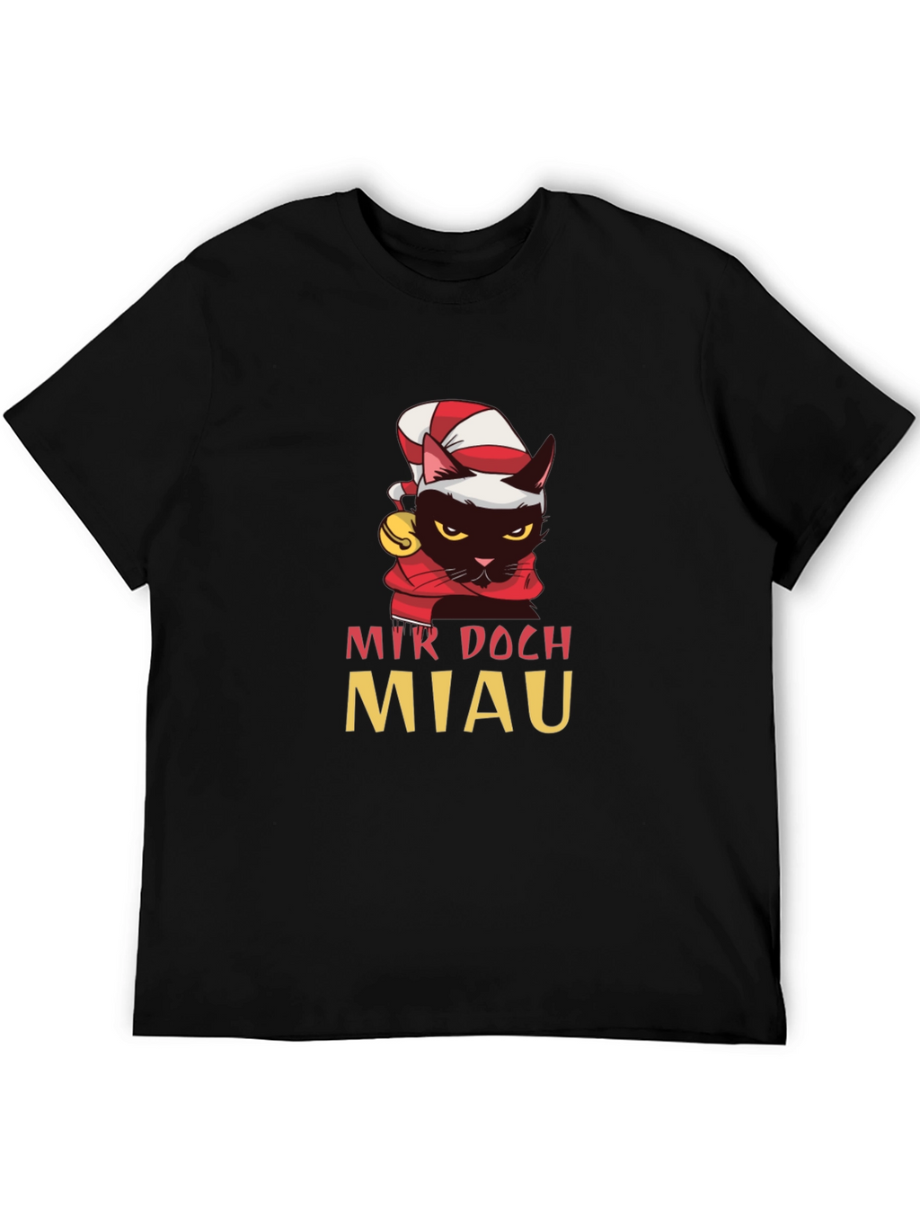 Funny Cat Christmas T-Shirt - Mir Doch Miau