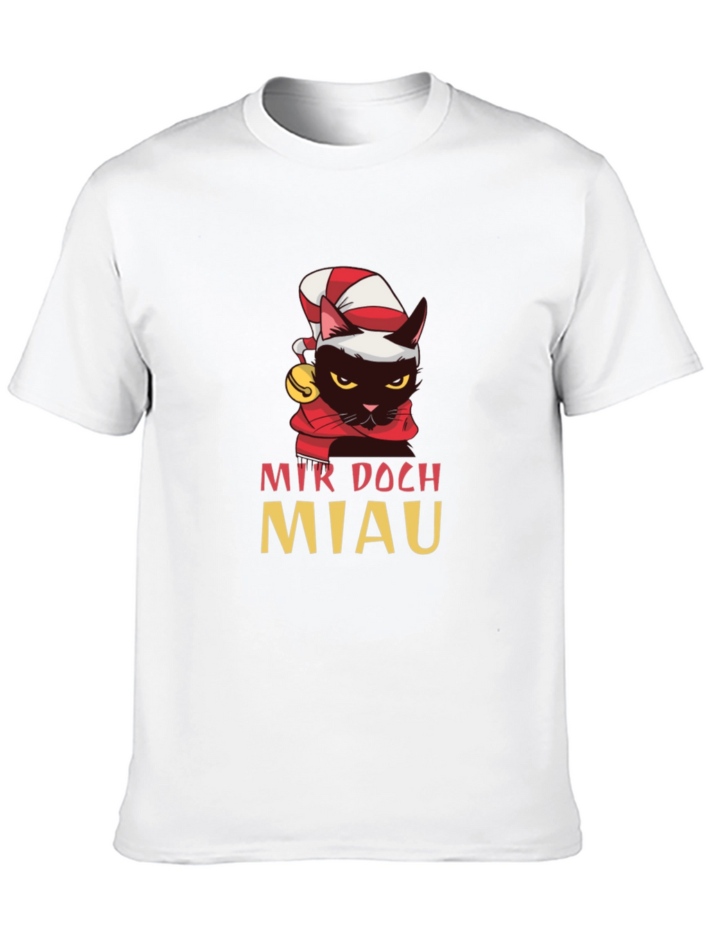 Funny Cat Christmas T-Shirt - Mir Doch Miau