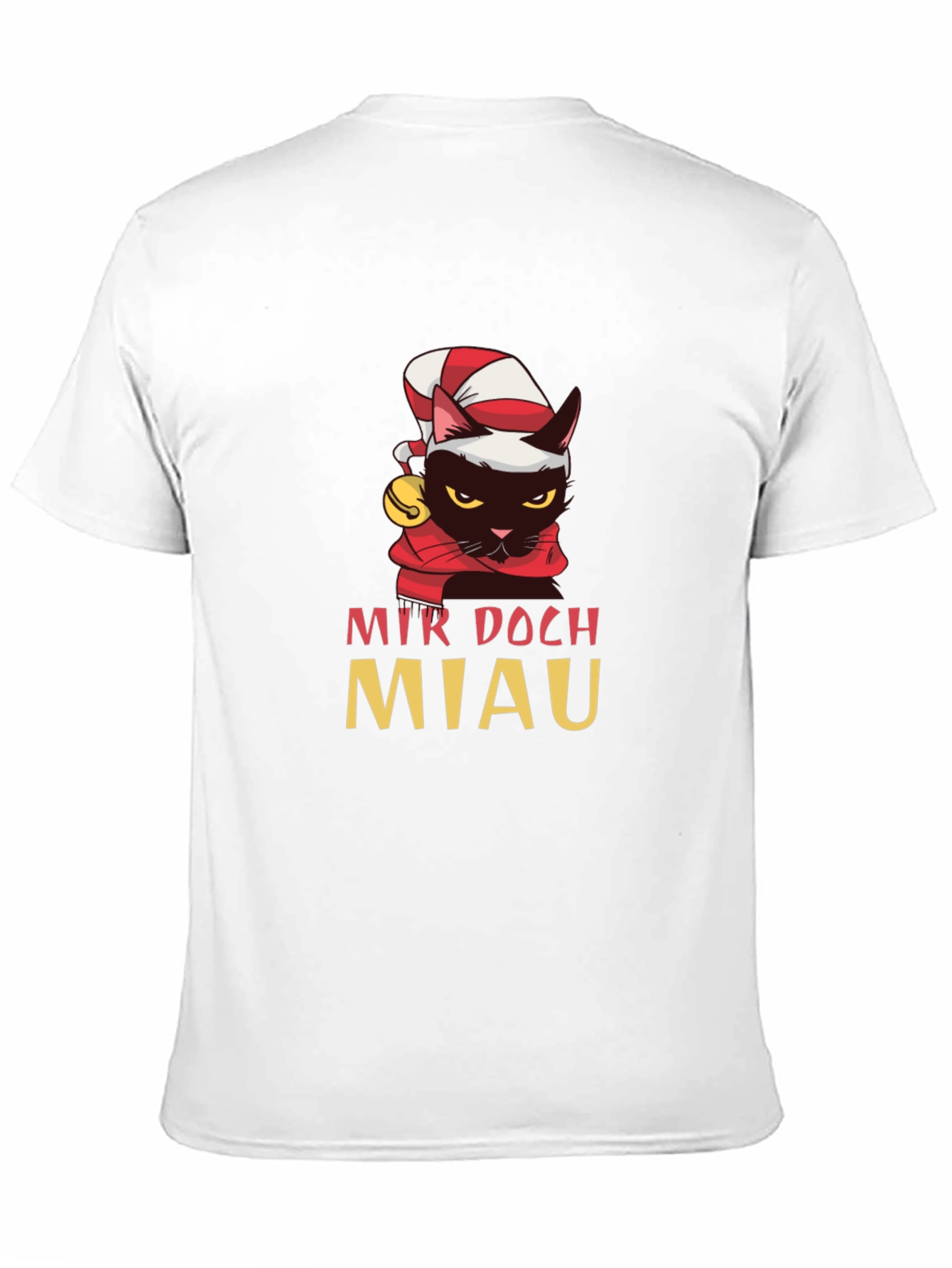 Funny Cat Christmas T-Shirt - Mir Doch Miau