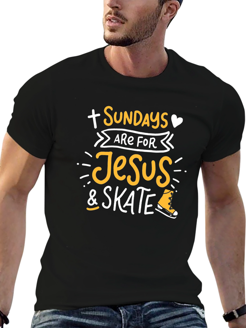 Sundays are for Jesus and Skate T-Shirt