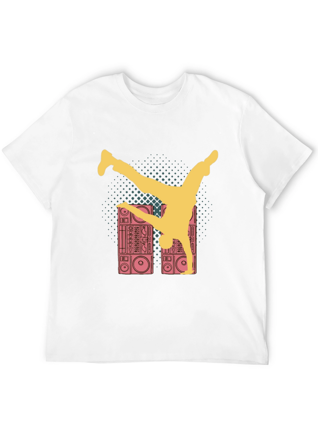 Retro B-Boy T-Shirt - Boombox Dance Tee