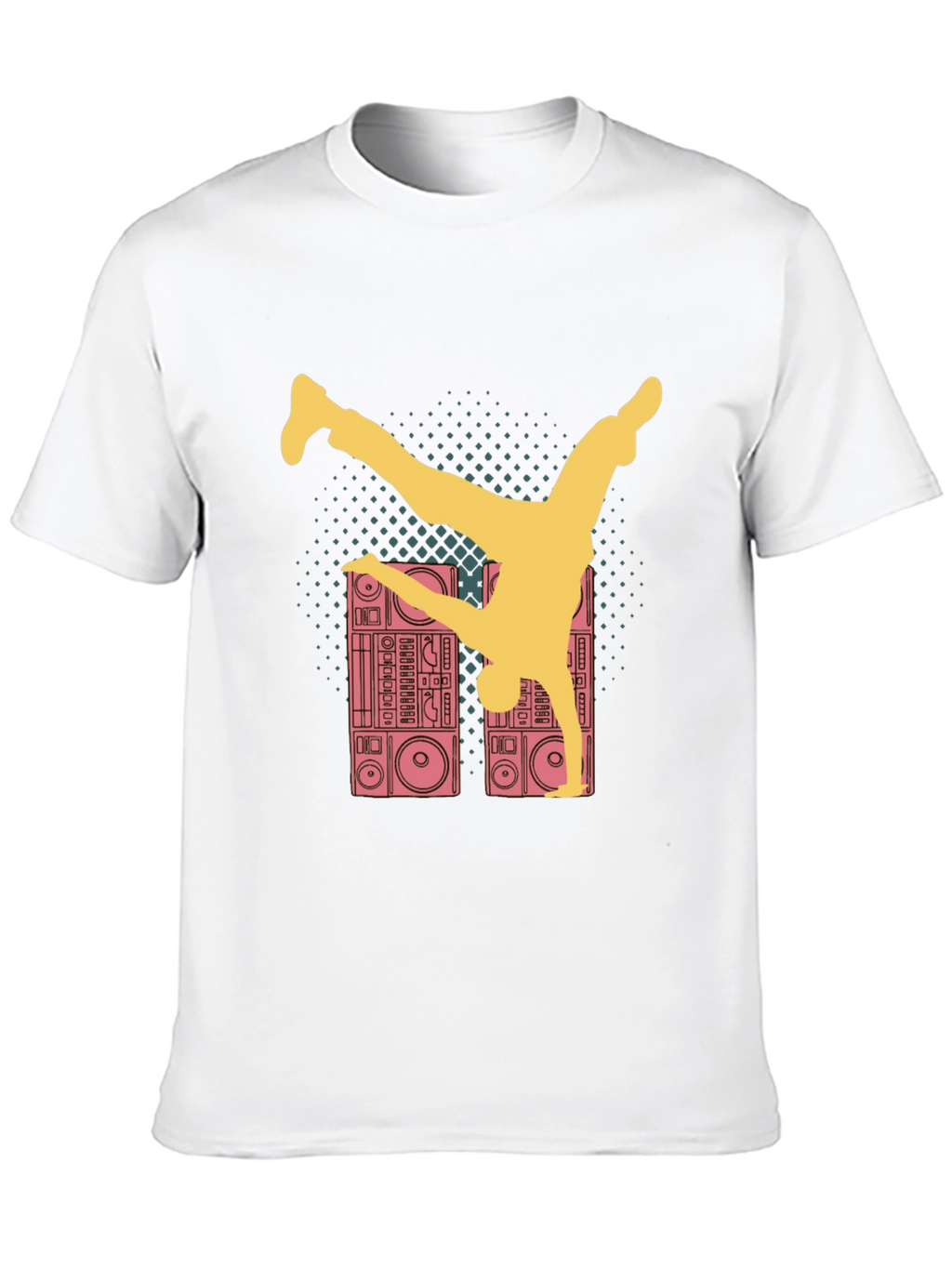 Retro B-Boy T-Shirt - Boombox Dance Tee