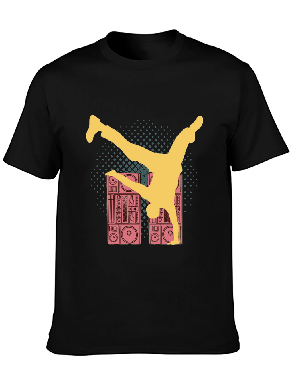 Retro B-Boy T-Shirt - Boombox Dance Tee