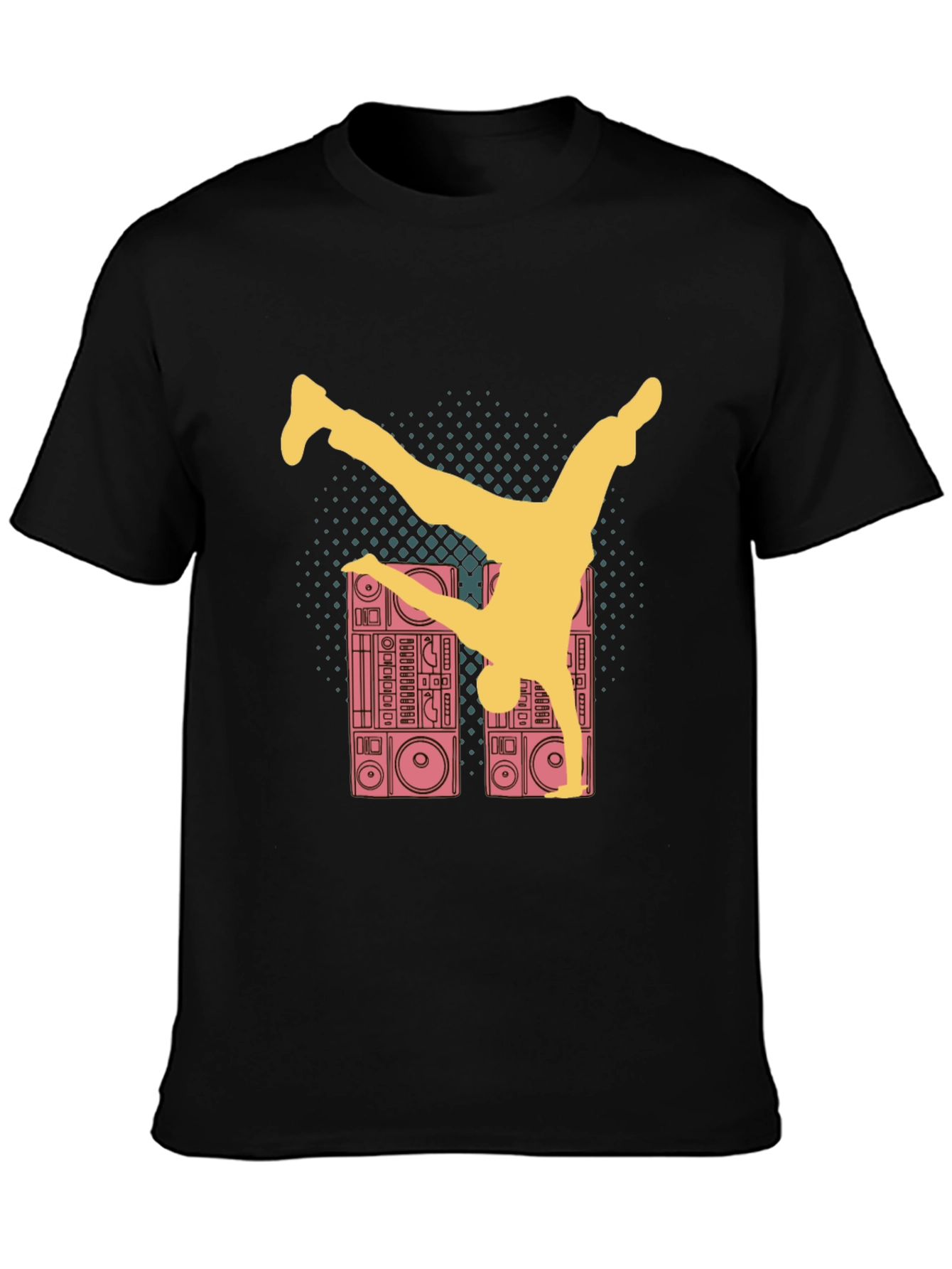 Retro B-Boy T-Shirt - Boombox Dance Tee