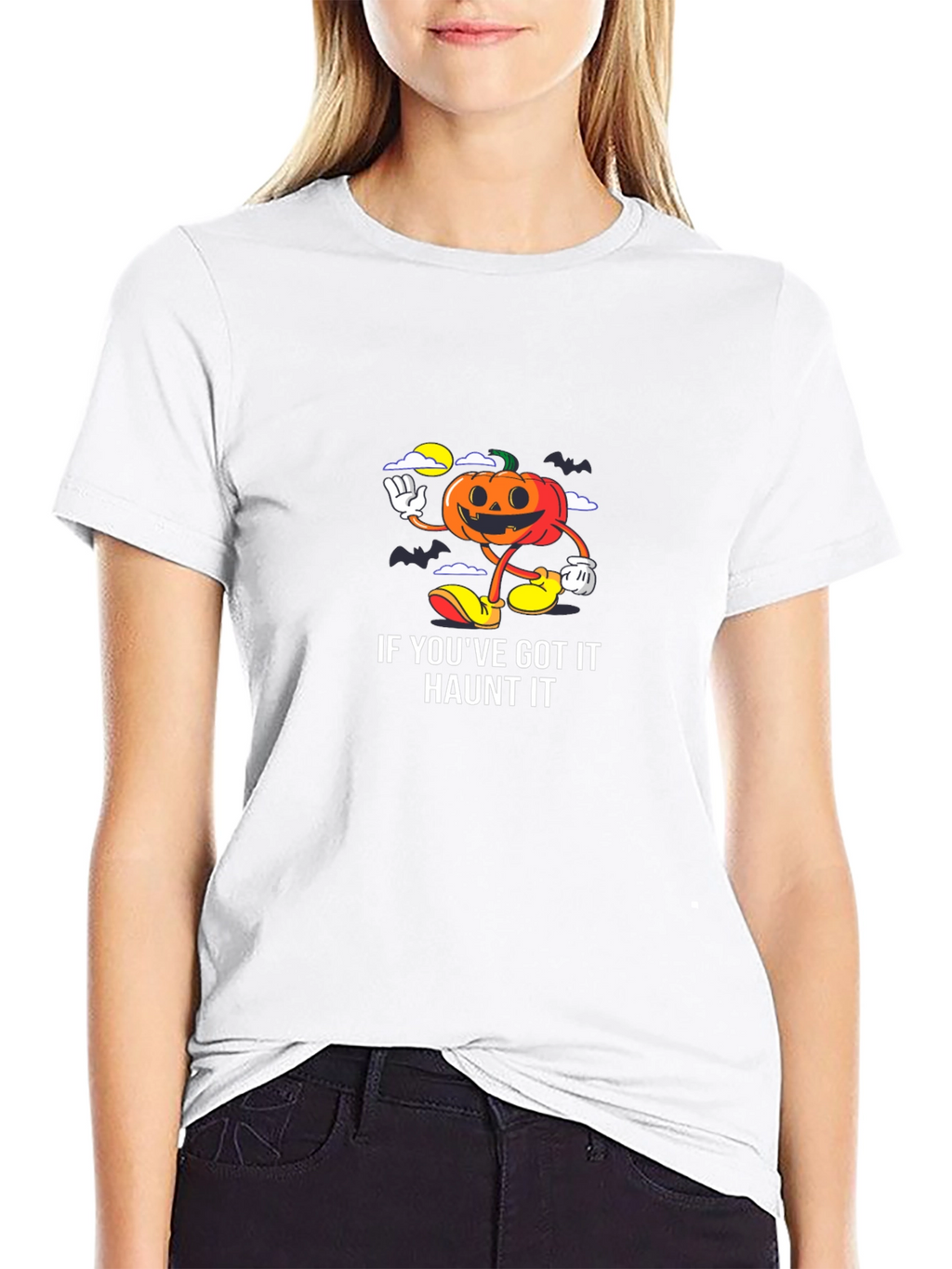 Haunted Halloween Pumpkin T-Shirt