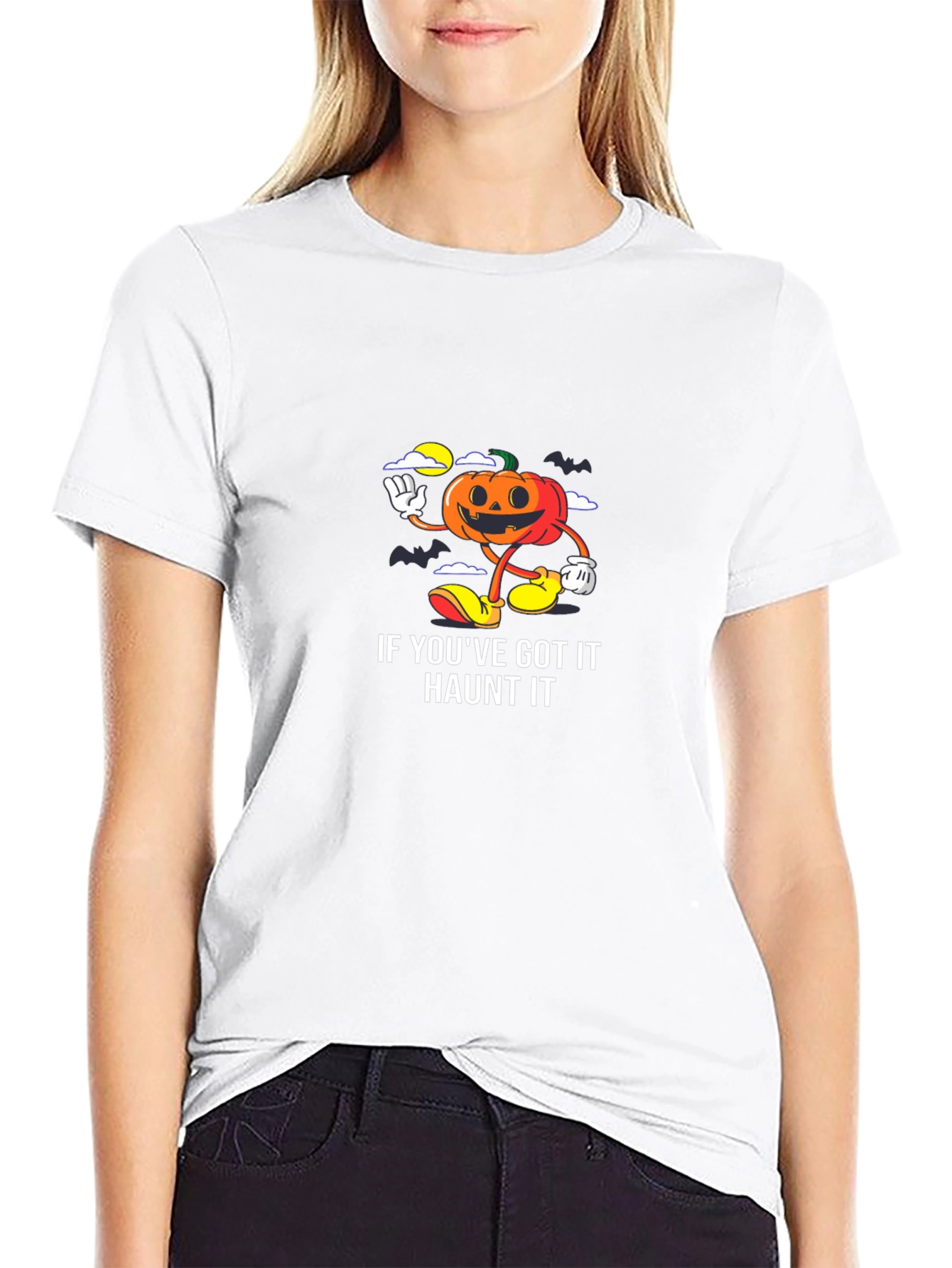 Haunted Halloween Pumpkin T-Shirt
