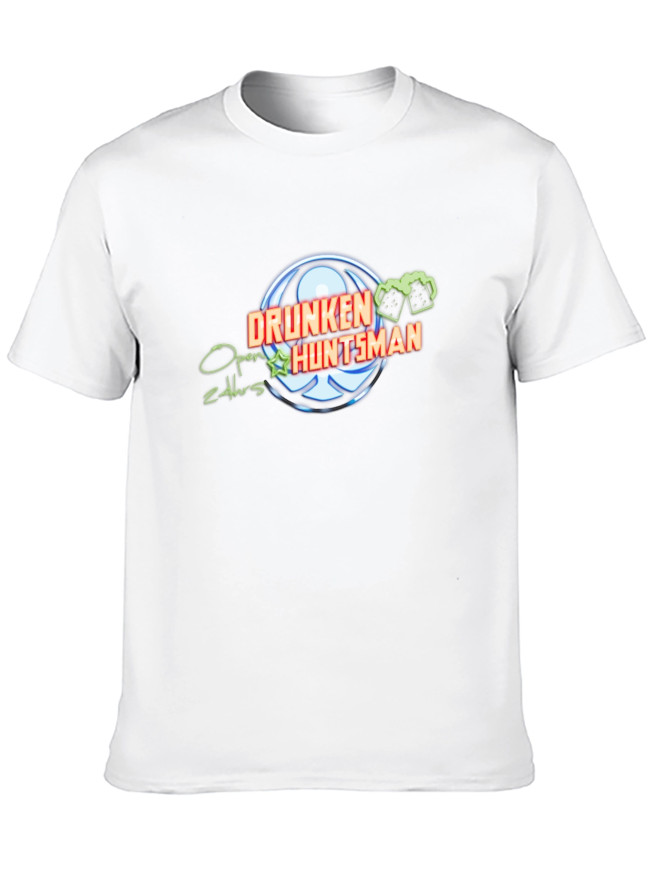 Drunken Huntsman Black T-Shirt - Open 24hrs