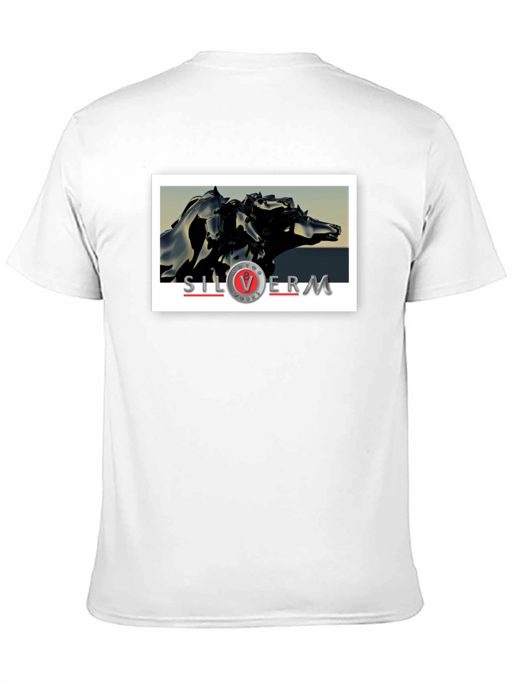 Silver Moon T-Shirt: Abstract Horses