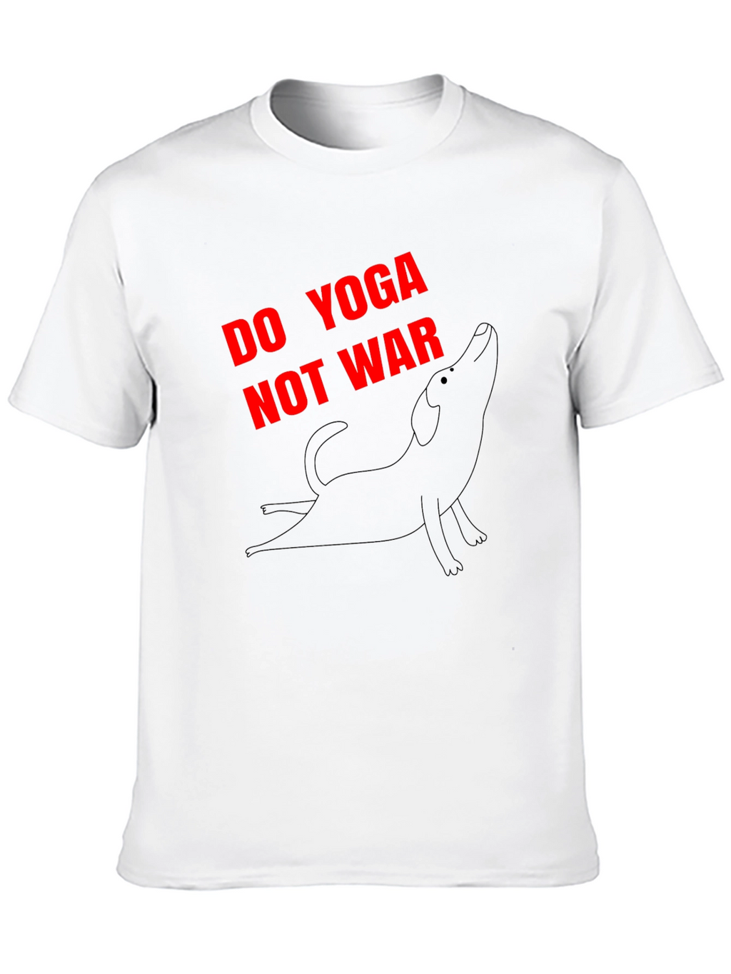 Do Yoga Not War Graphic Tee - Black