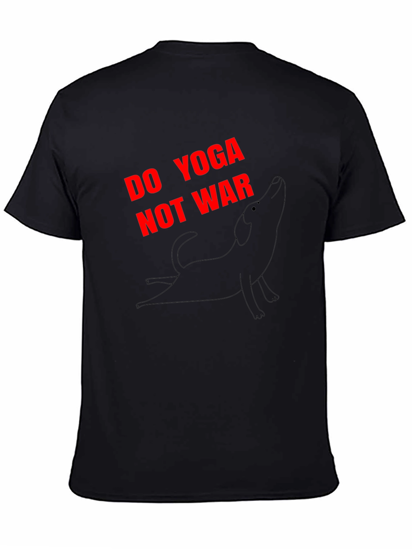 Do Yoga Not War Graphic Tee - Black