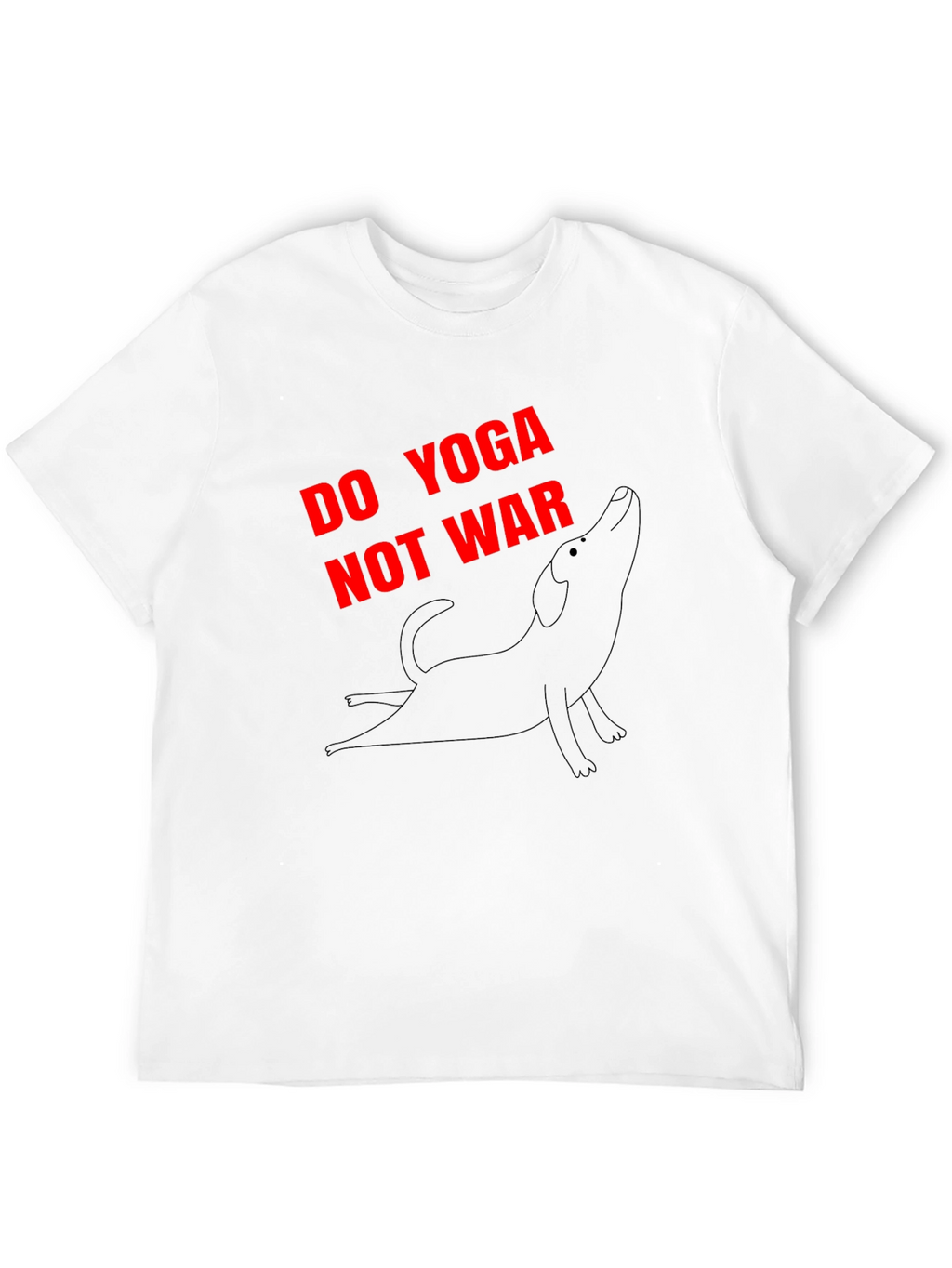Do Yoga Not War Graphic Tee - Black
