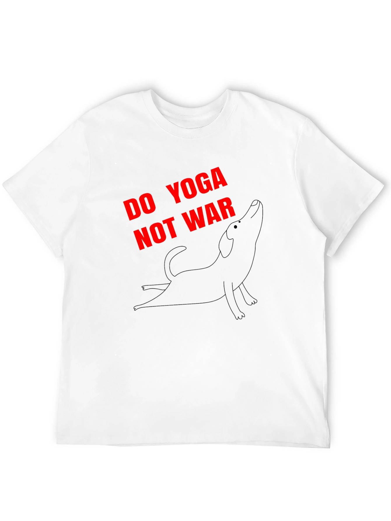 Do Yoga Not War Graphic Tee - Black