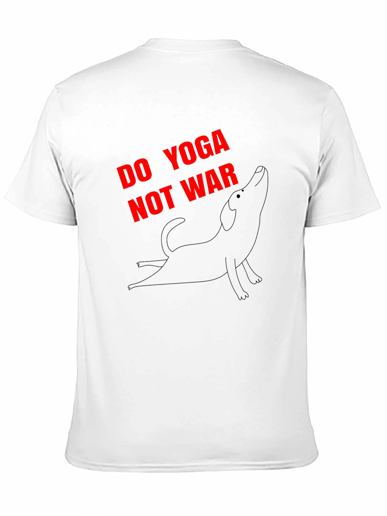 Do Yoga Not War Graphic Tee - Black