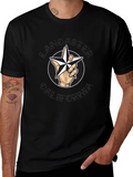 Nautical Star Hand Graphic Tee - Black