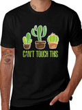 Cactus Graphic Tee - Cant Touch This Black T-Shirt