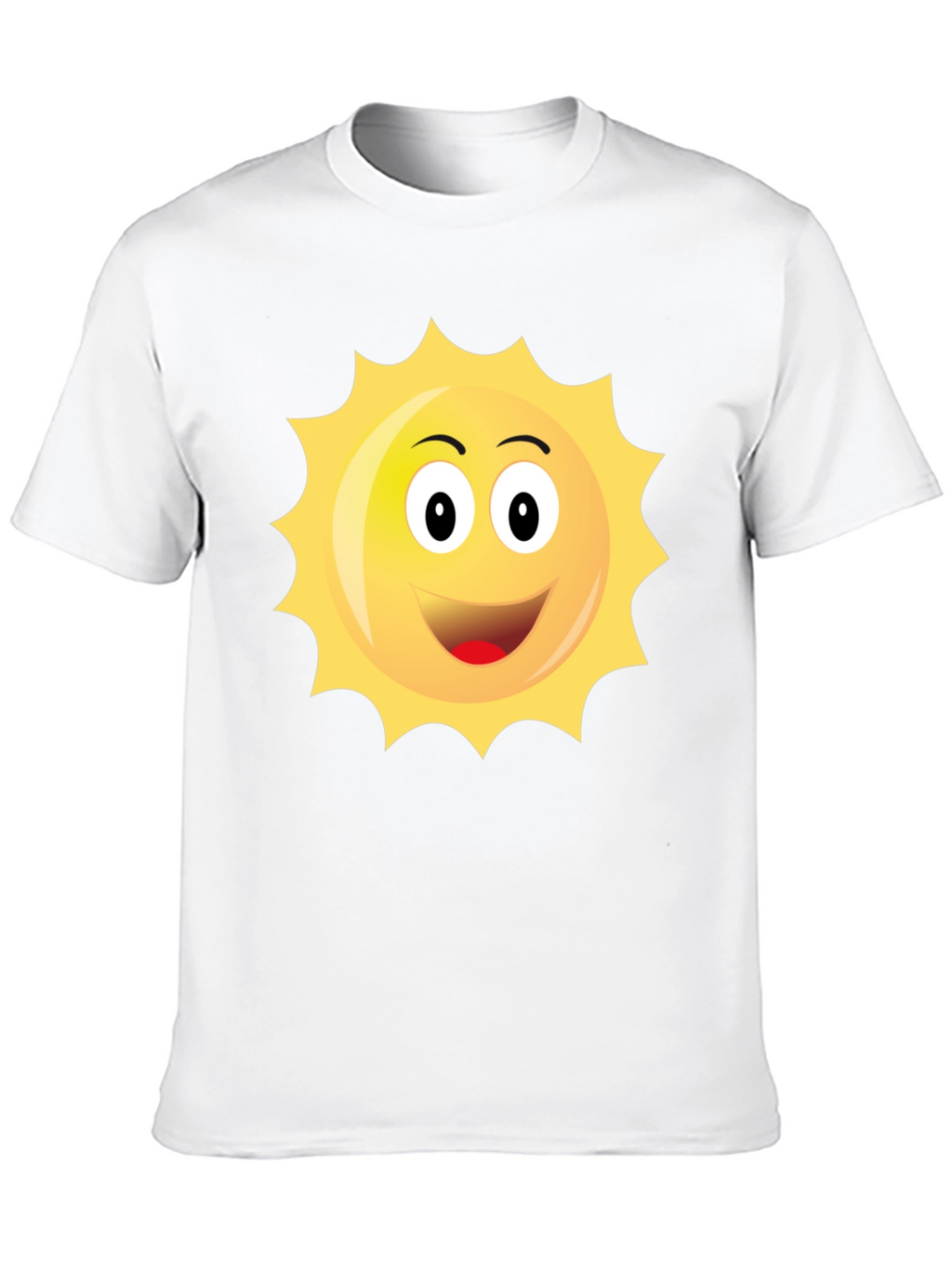 Happy Sun Graphic Black T-Shirt