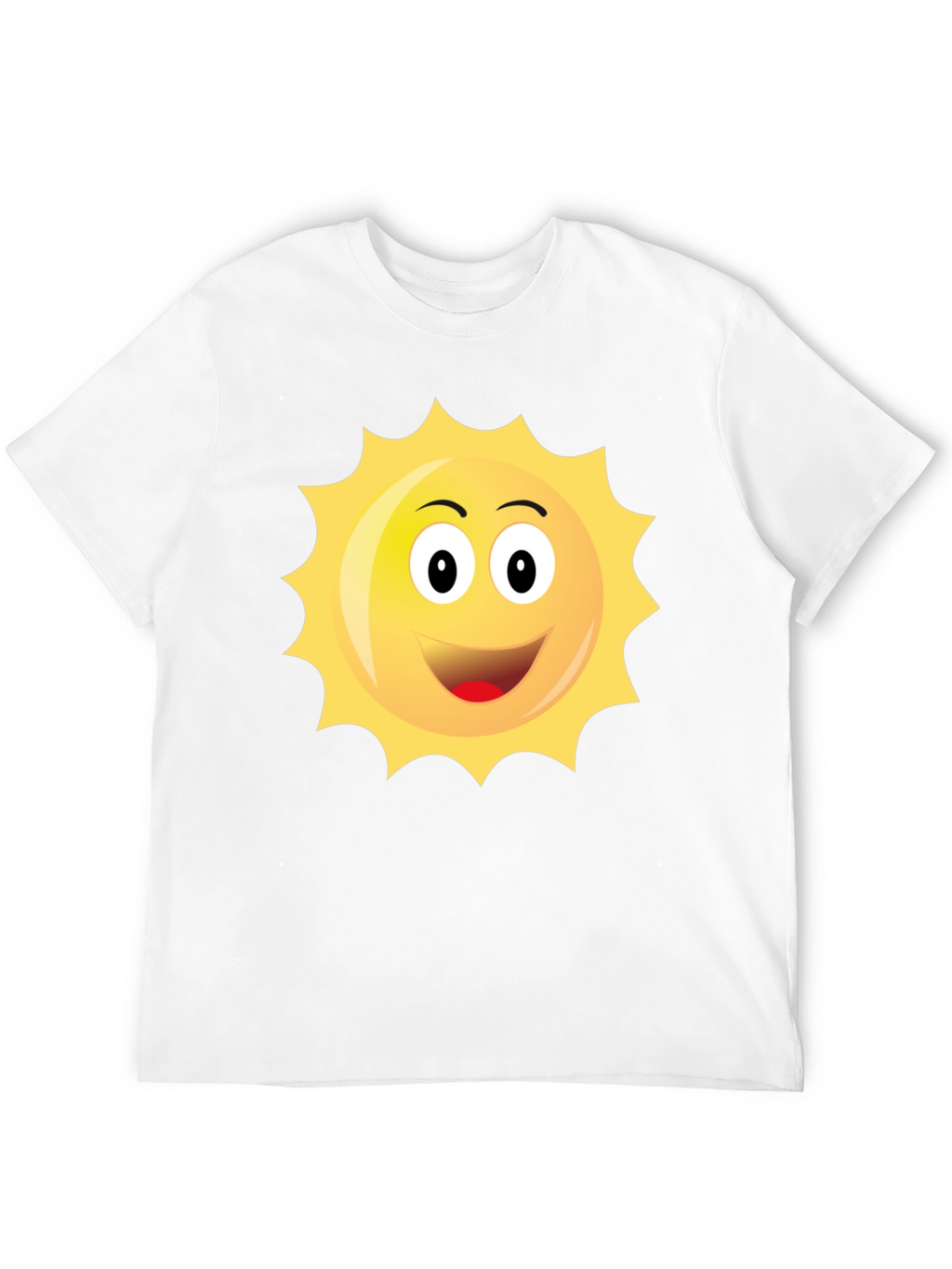 Happy Sun Graphic Black T-Shirt