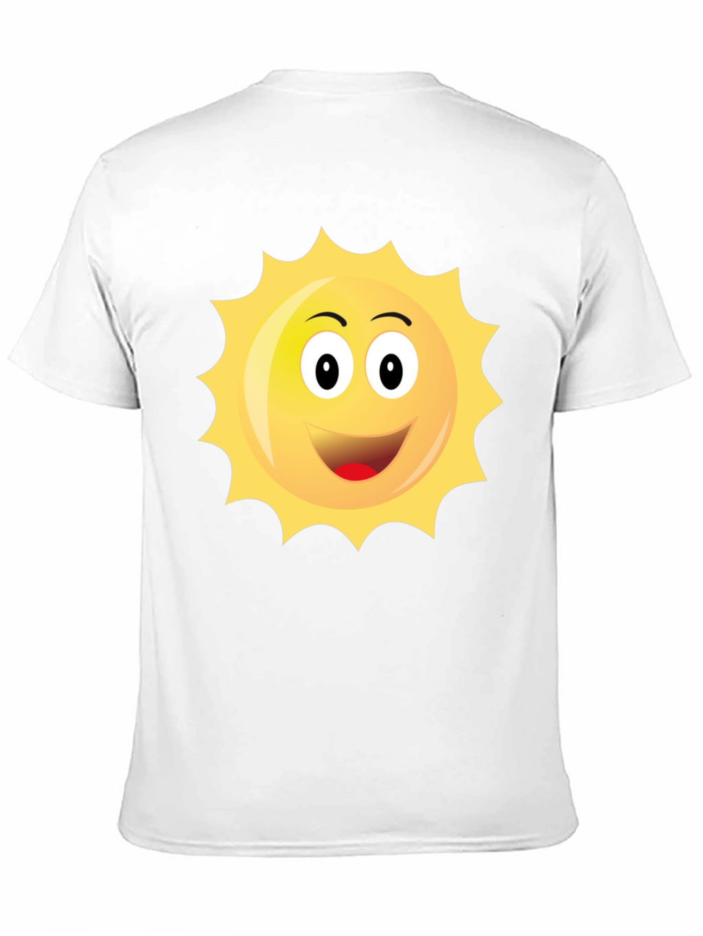Happy Sun Graphic Black T-Shirt