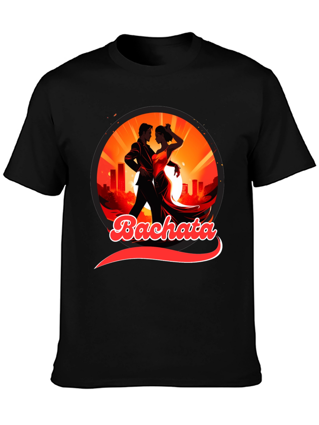 Bachata Dance T-Shirt - Urban Sunset