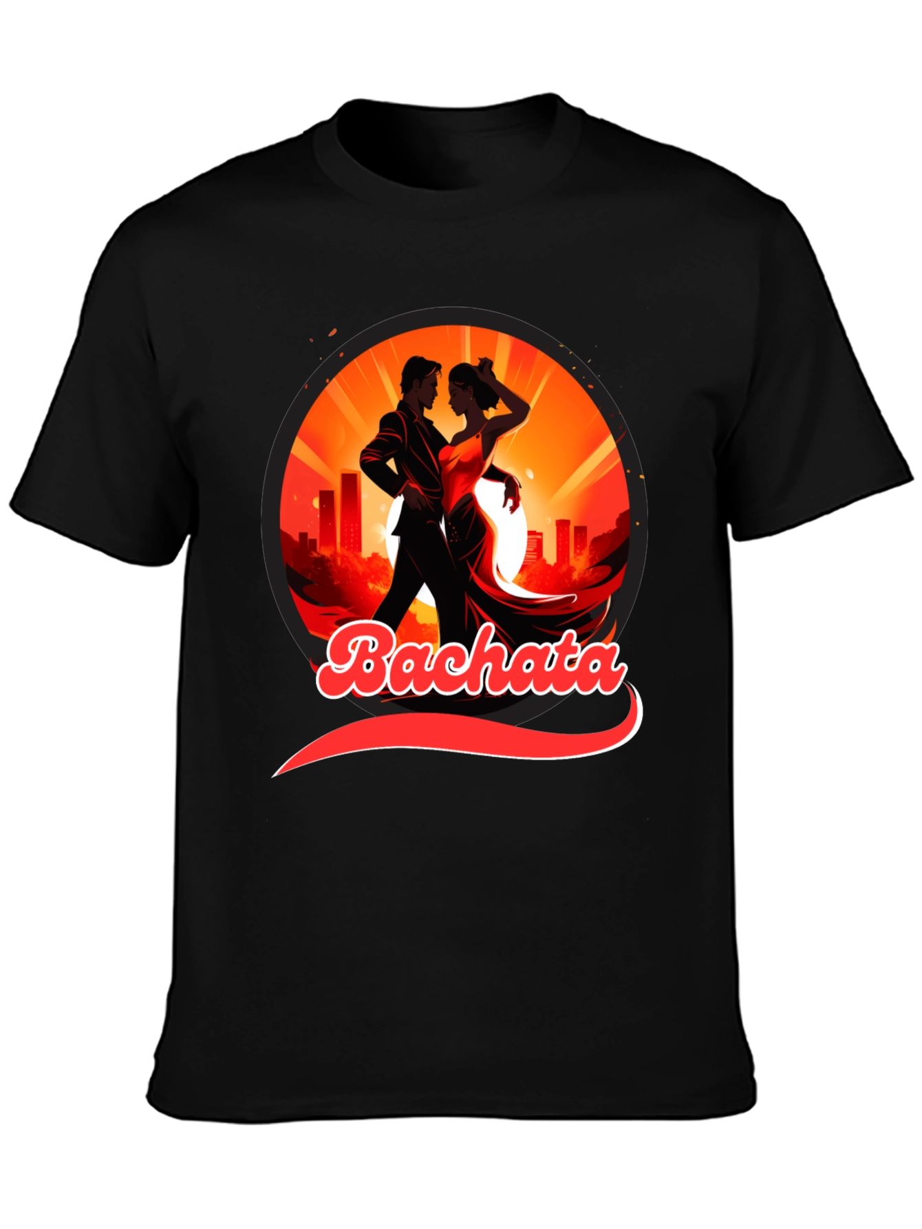Bachata Dance T-Shirt - Urban Sunset