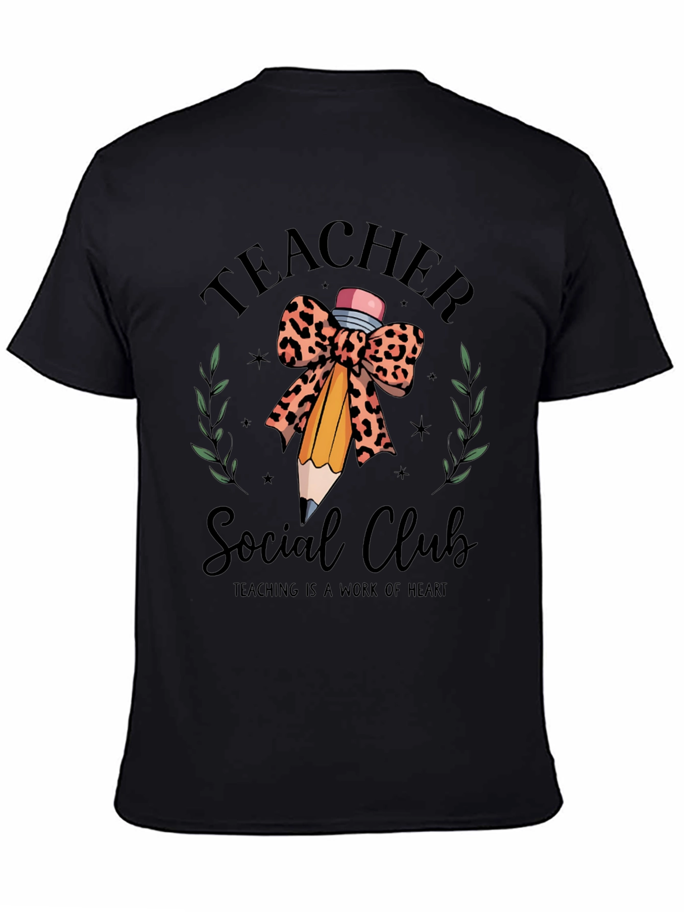 Teacher Social Club Tee - Teaching is a Work of Heart