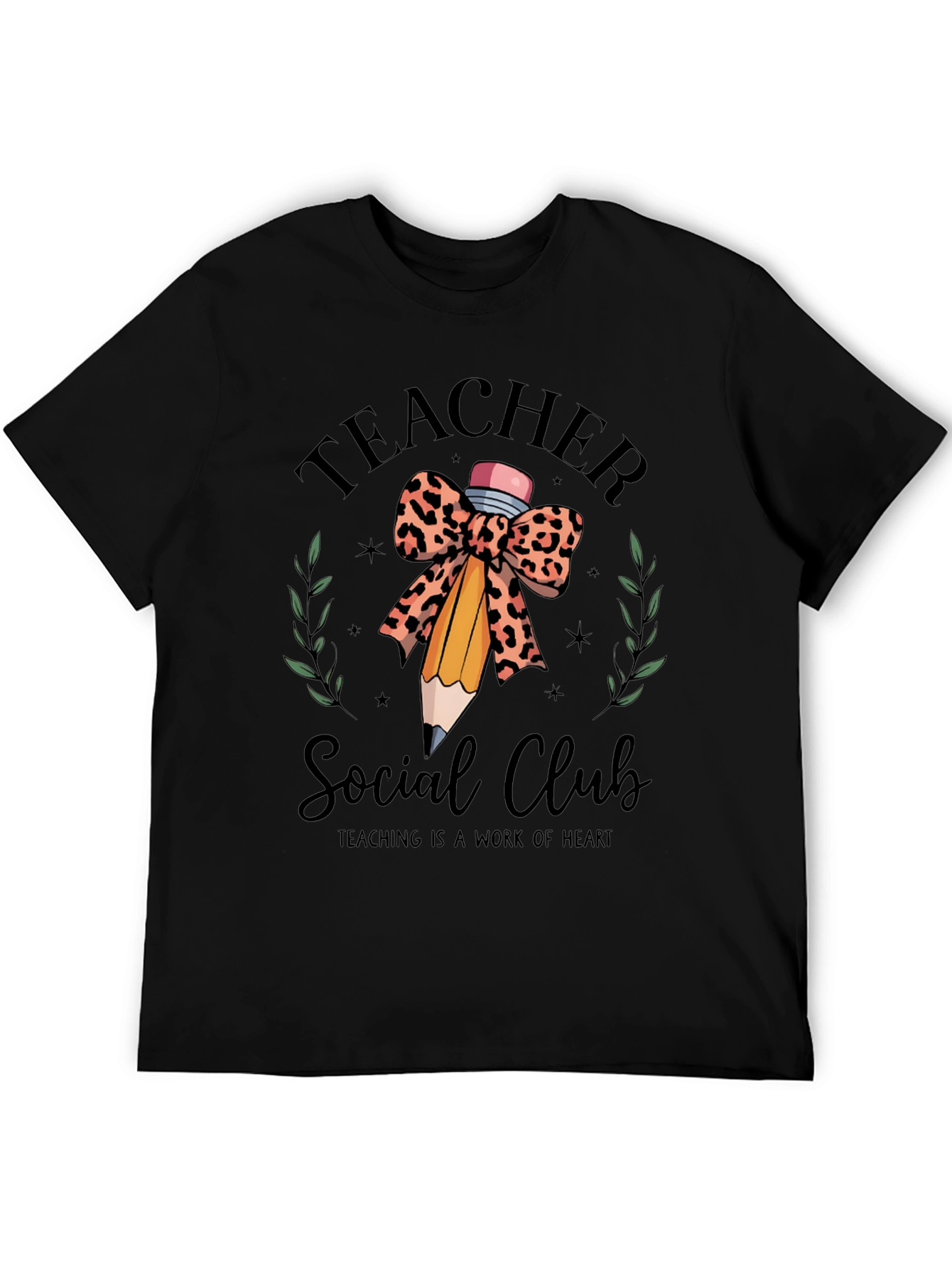 Teacher Social Club Tee - Teaching is a Work of Heart