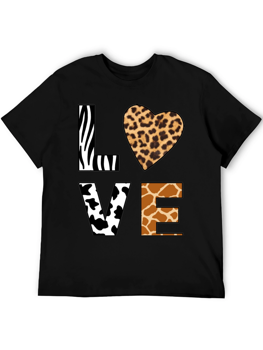 Animal Print LOVE Graphic T-Shirt